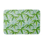 William Morris Bamboo Print, groen en wit Badmat (Voorkant)