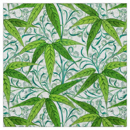 William Morris Bamboo Print, groen en wit Stof