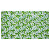 William Morris Bamboo Print, groen en wit Stof (Fat Quarter)