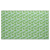William Morris Bamboo Print, groen en wit Stof (Yard (91,4 cm))