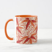 William Morris Bamboo Print, Mandarijns Oranje Mok (Links)