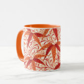 William Morris Bamboo Print, Mandarijns Oranje Mok (Voorkant links)