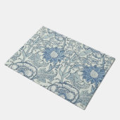 William Morris Beauful-bloempatroon, blauw, roos Deurmat (Schuin)