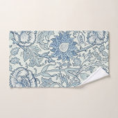William Morris Beauful-bloempatroon, blauw, roos Handdoek (Handdoek)