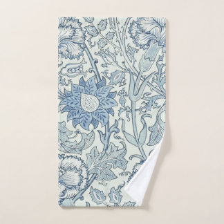 William Morris Beauful-bloempatroon, blauw, roos Handdoek