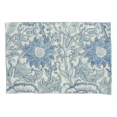 William Morris Beauful-bloempatroon, blauw, roos Kussensloop (Voorkant)