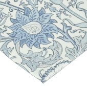 William Morris Beauful-bloempatroon, blauw, roos Lange Tafelloper (Hoek)