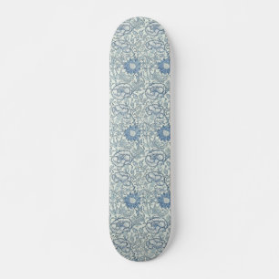 William Morris Beauful-bloempatroon, blauw, roos Persoonlijk Skateboard