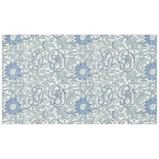 William Morris Beauful-bloempatroon, blauw, roos Tafelkleed (Voorkant (Horizontaal))