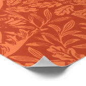 william morris behang eikels en eik poster (Hoek)