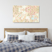 William Morris - BEHANG HYACINTH PATTERN 480 19 Canvas Afdruk (Insitu (Slaapkamer))