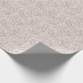 William Morris Beige Floral Larkspur Pattern Cadeaupapier (Hoek)