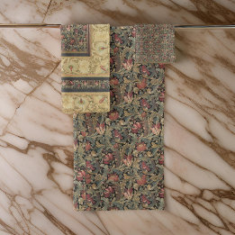 William * Morris  Beige Olive Bad Handdoek