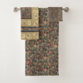 William * Morris  Beige Olive Bad Handdoek (Insitu)