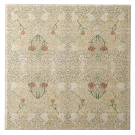 William * Morris Beige  Tulp Tegeltje