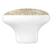 William * Morris Beige Vintage Tulp Keramische Knop (Zijkant)