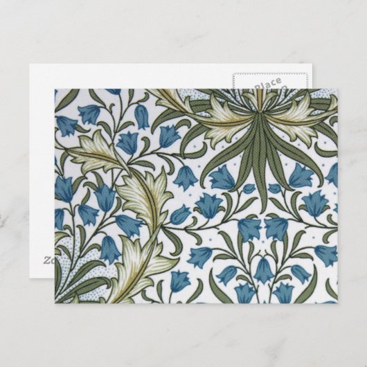 William Morris bell flower harebell Briefkaart (Voorkant / Achterkant)