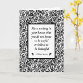 William Morris beroemde citaat mooie huizen Kaart (Gele Bloem)