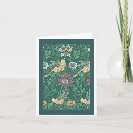 William Morris 'Bird and Anemone Chintz' Kaart (Voorkant)