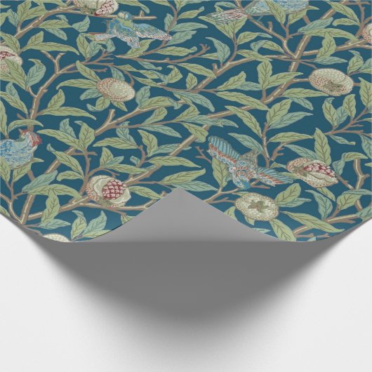 William Morris "Bird and Pomegranate"  Cadeaupapier (Hoek)