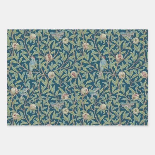 William Morris "Bird and Pomegranate"  Inpakpapier Vel (Voorkant)