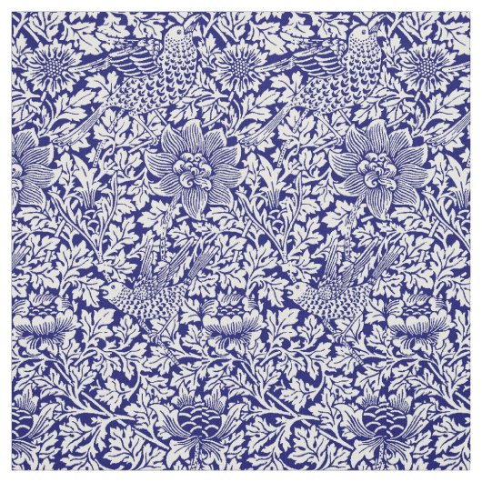 William Morris  Bird & Anemone Pattern Stof (Swatch)