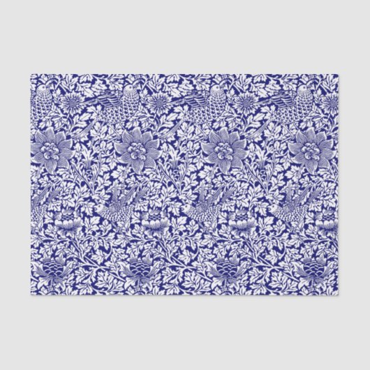 William Morris  Bird & Anemone Pattern Tissuepapier (Voorkant)