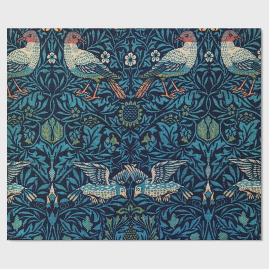 William Morris bird art Cadeaupapier (Vlak)