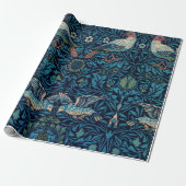William Morris bird art Cadeaupapier (Uitgerold)