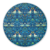 William * Morris "Bird" Blue Keramische Knop (Voorkant)