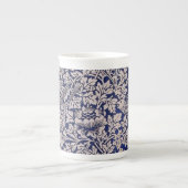 William Morris  Bird en Anemone Donkerblauw Porselein Kop (Voorkant)