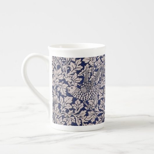 William Morris  Bird en Anemone Donkerblauw Porselein Kop (Links)
