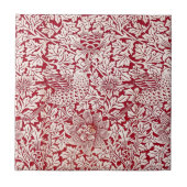 William Morris Bird en Anemone Tegeltje (Voorkant)