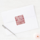 William Morris Bird en Anemone Vierkante Sticker (Envelop)