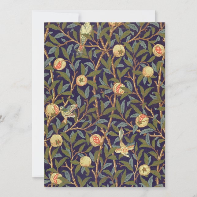 William Morris Bird en Pomegranate  Art (Voorkant)