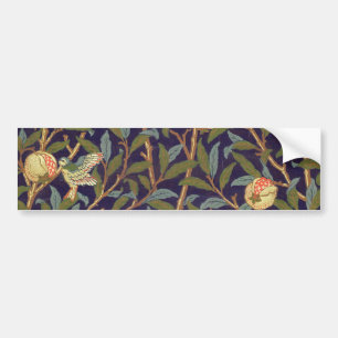William Morris Bird en Pomegranate  Art Bumpersticker