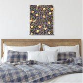 William Morris Bird en Pomegranate  Art Canvas Afdruk (Insitu (Slaapkamer))