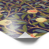 William Morris Bird en Pomegranate  Art Foto Afdruk (Hoek)