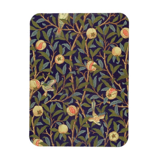 William Morris Bird en Pomegranate Art Magneet (Verticaal)