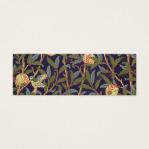 William Morris Bird en Pomegranate Art Mini Visitekaartjes