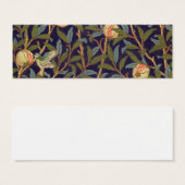 William Morris Bird en Pomegranate  Art Mini Visitekaartjes (Voorkant /achterkant)