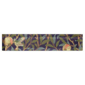 William Morris Bird en Pomegranate  Art Naambordje (Voorkant)
