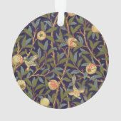 William Morris Bird en Pomegranate Art Ornament (achterkant)