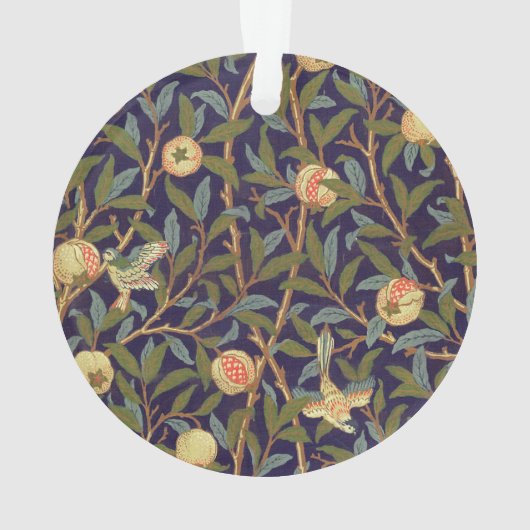 William Morris Bird en Pomegranate Art Ornament (achterkant)