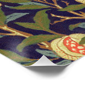 William Morris Bird en Pomegranate  Art Perfect Poster (Hoek)