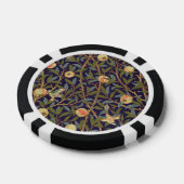 William Morris Bird en Pomegranate  Art Poker Chips (Enkel)