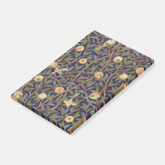 William Morris Bird en Pomegranate Art Post-it® Notes (Schuin)