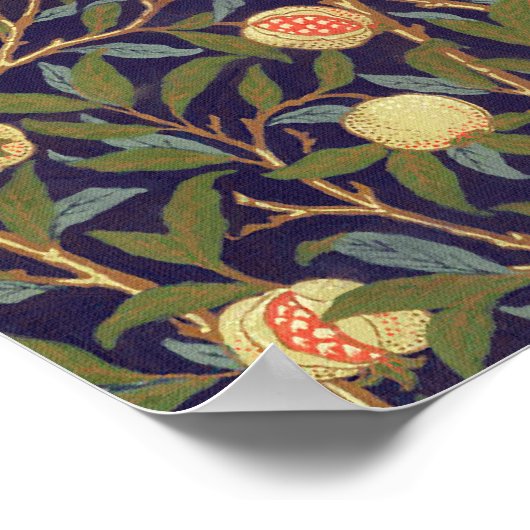 William Morris Bird en Pomegranate Art Poster (Hoek)