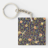 William Morris Bird en Pomegranate  Art Sleutelhanger (Voorkant)