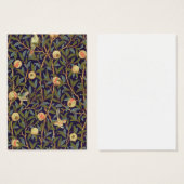 William Morris Bird en Pomegranate  Art Visitekaartje (Voorkant /achterkant)